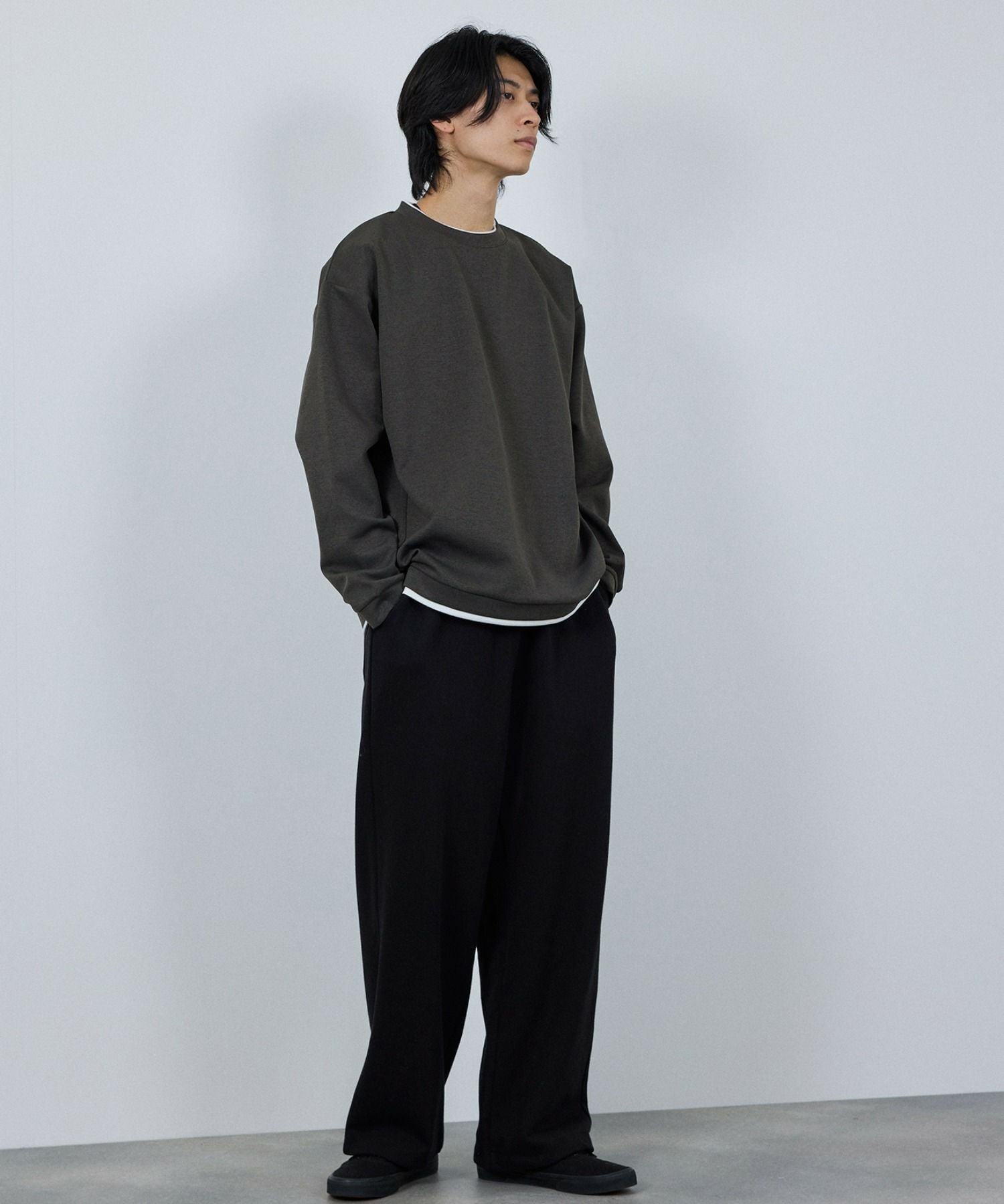 URBAN COLLECTION Air Smoosy ダンボールニットクルートレーナー メンズ