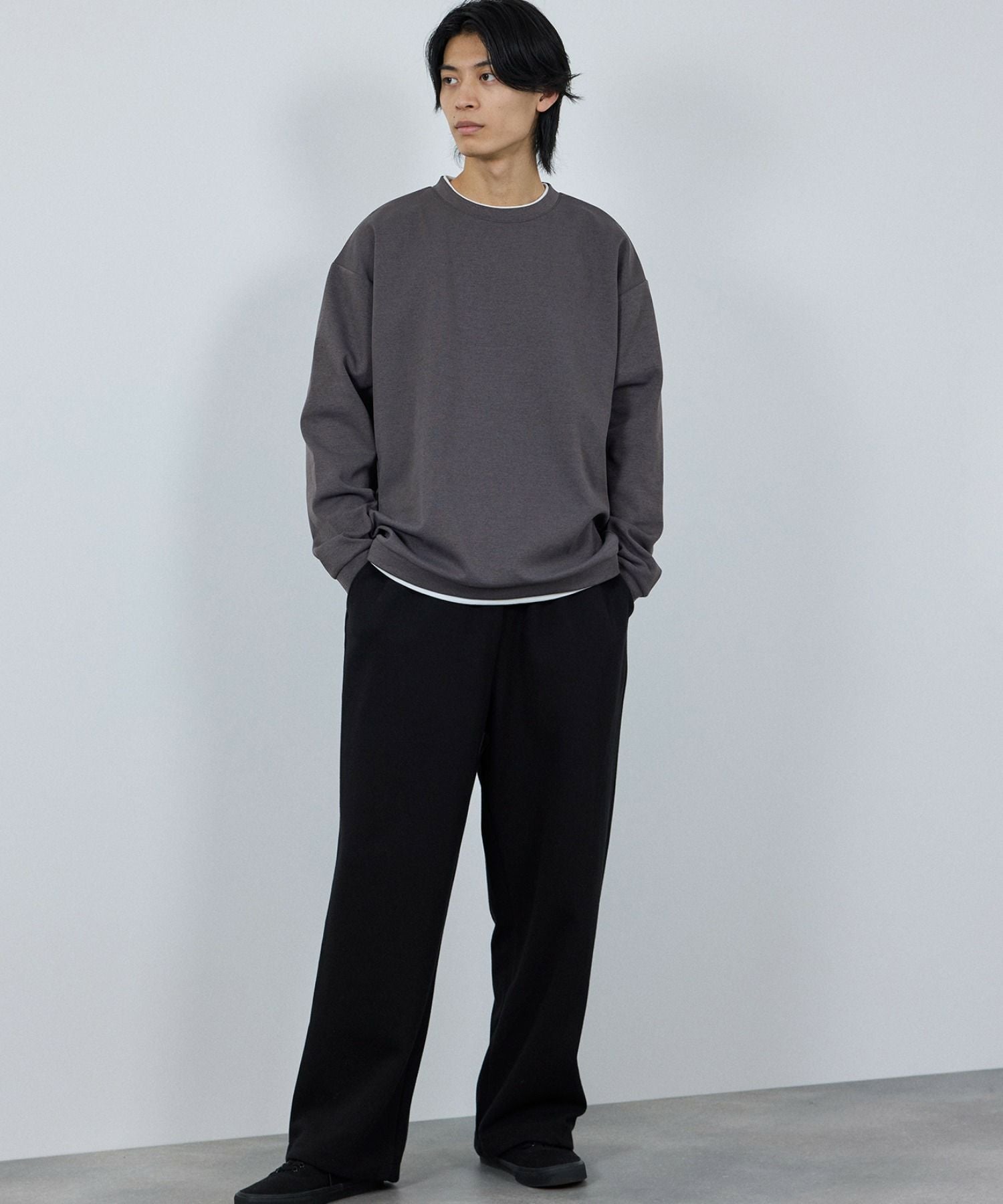 URBAN COLLECTION Air Smoosy ダンボールニットクルートレーナー メンズ