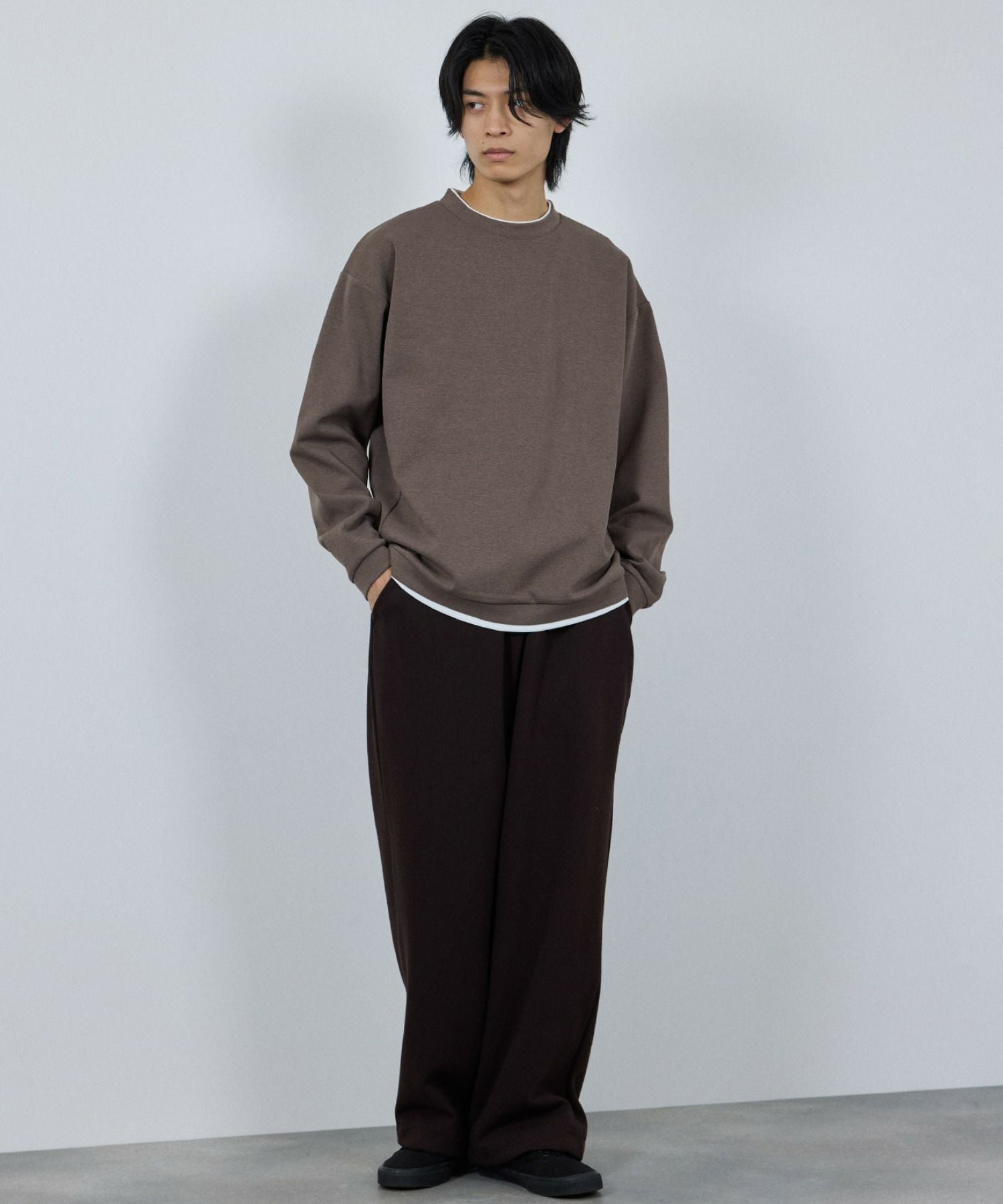 URBAN COLLECTION Air Smoosy ダンボールニットクルートレーナー メンズ