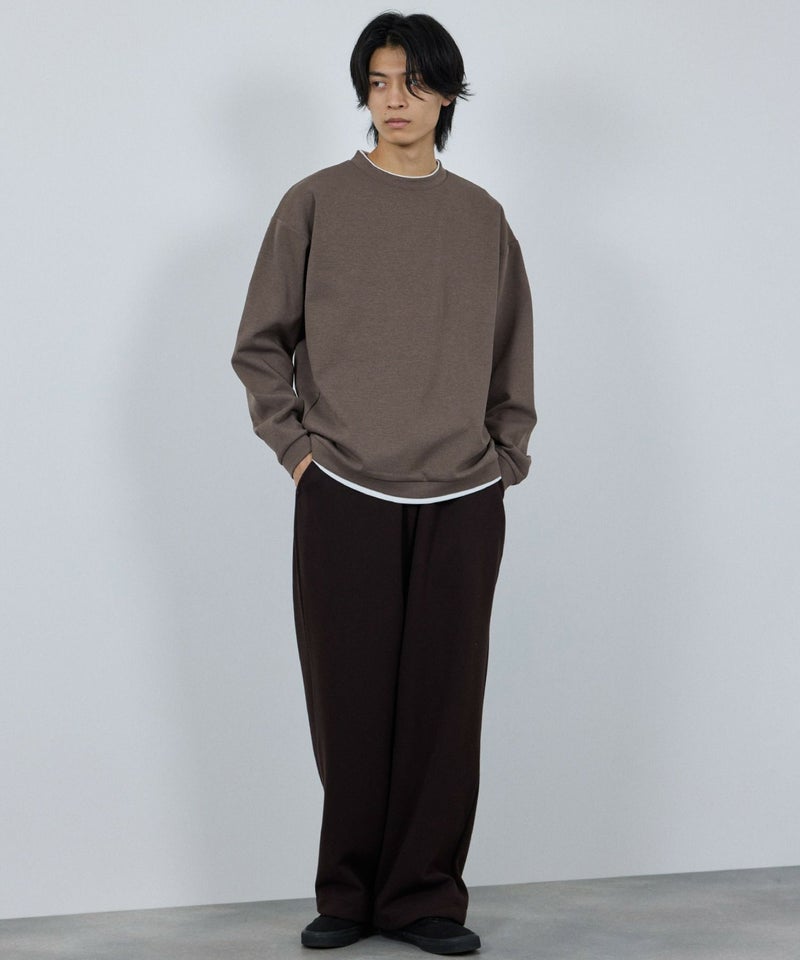 URBAN COLLECTION Air Smoosy 全方向ストレッチ ダンボールニットクルートレーナー メンズ商品画像-14