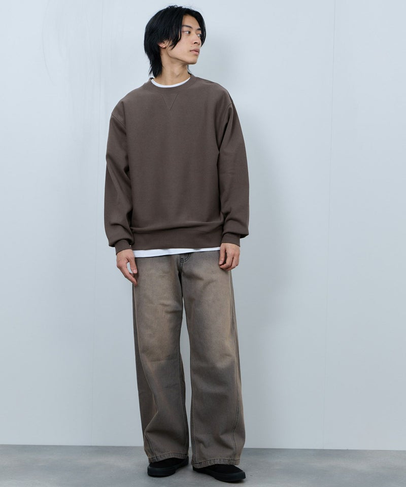 NAVY ヘビーウェイト ガゼットクルーネックスウェット メンズ商品画像-14