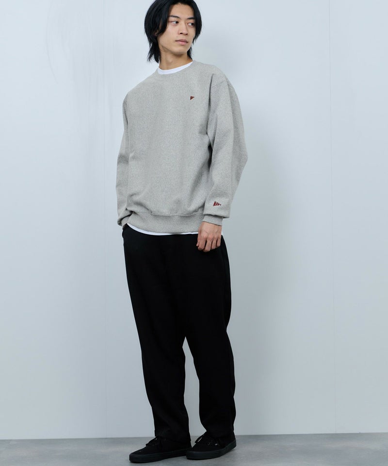 [値下げ]NAVY  ヘビーウェイト ワンポイント刺繍クルーネックスウェット メンズ商品画像-17