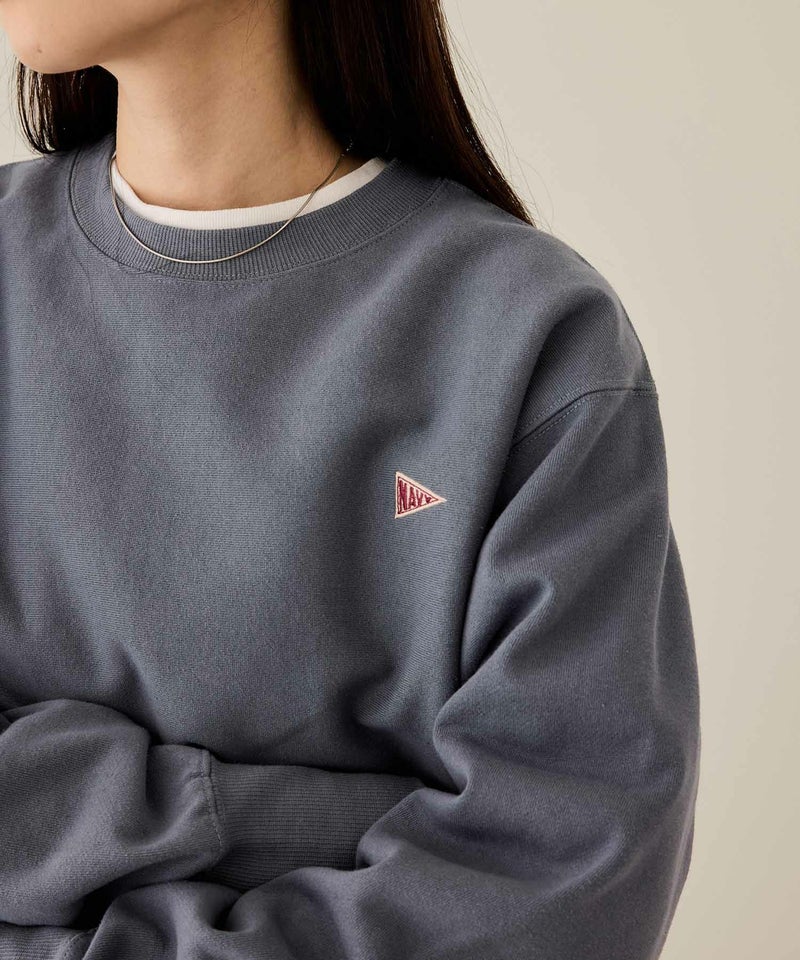 NAVY ヘビーウェイト ワンポイント刺繍クルーネックスウェット メンズ商品画像-24