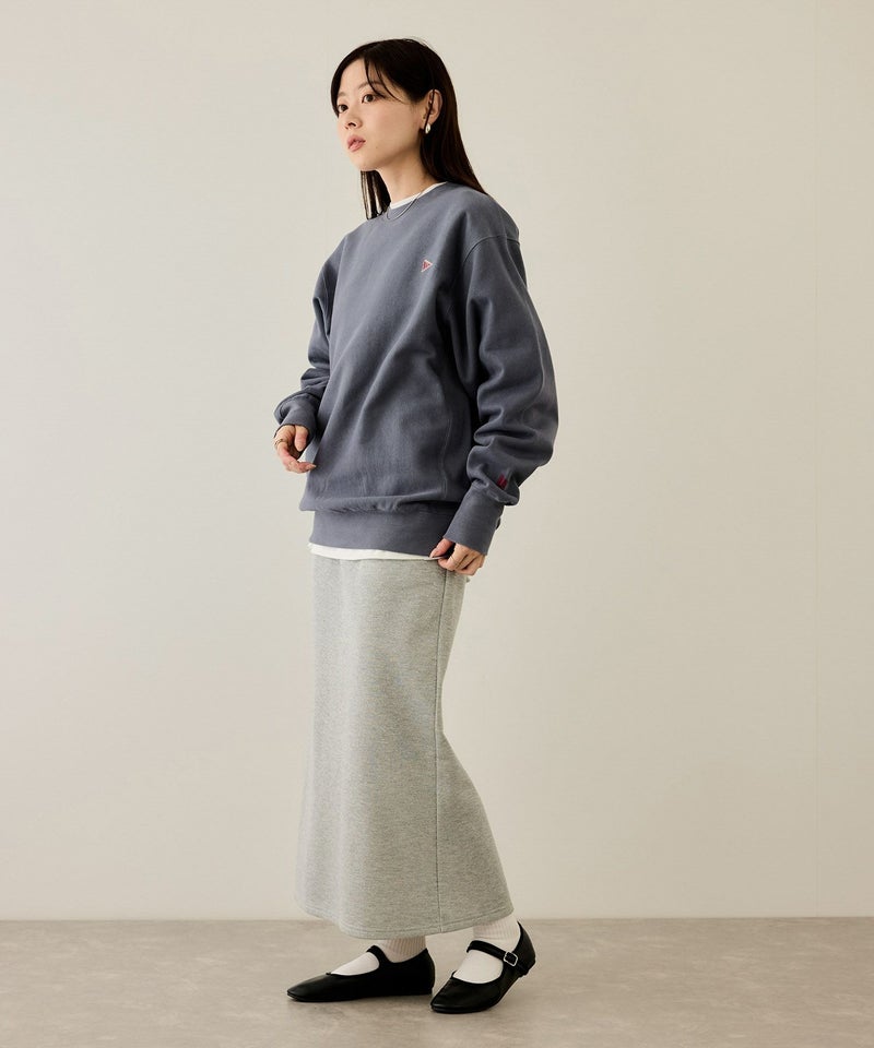 NAVY ヘビーウェイト ワンポイント刺繍クルーネックスウェット メンズ商品画像-27