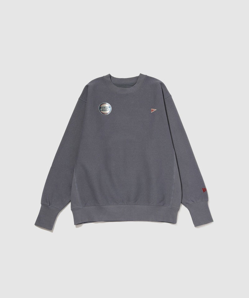 NAVY ヘビーウェイト ワンポイント刺繍クルーネックスウェット メンズ商品画像-33