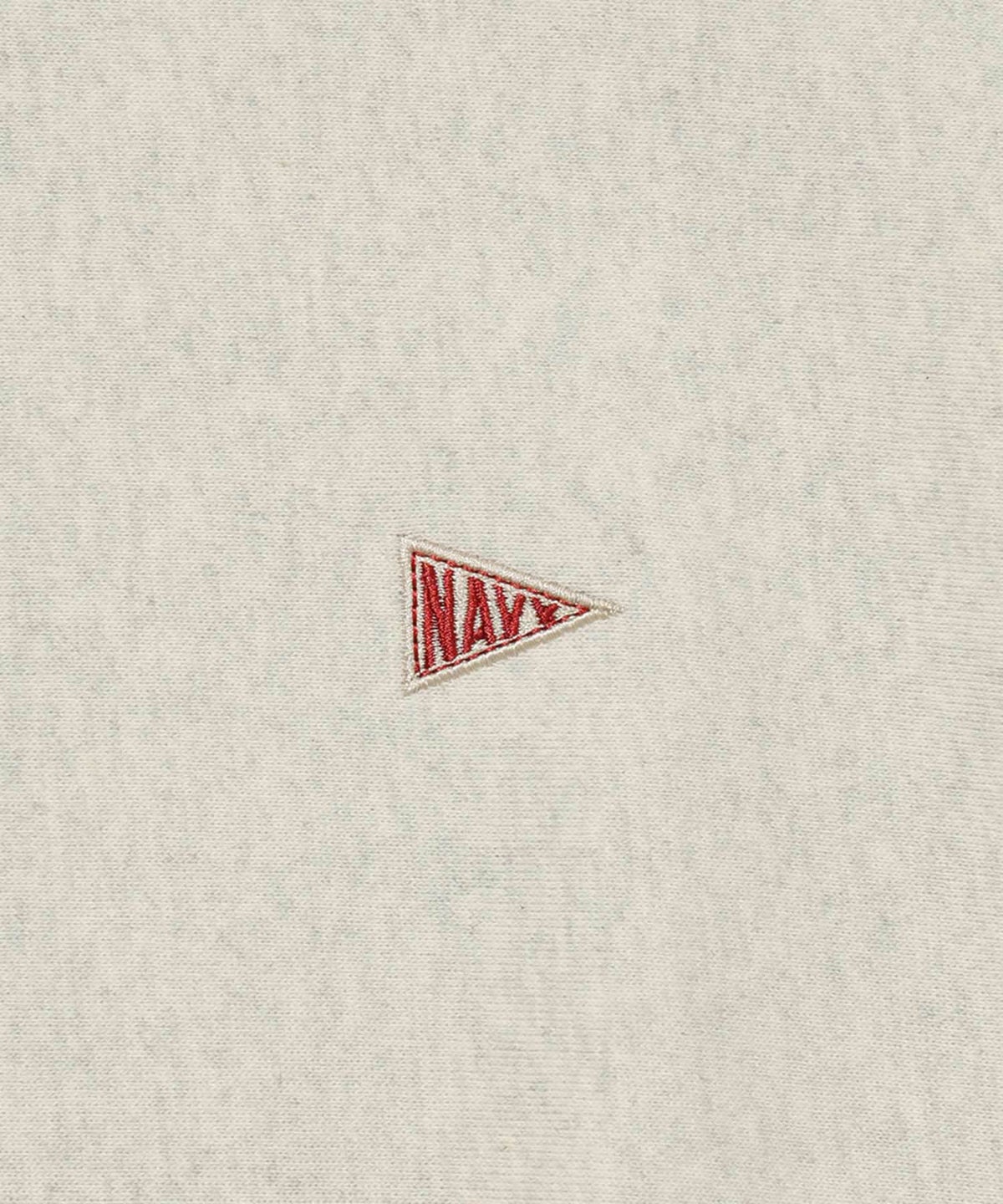 NAVY ヘビーウェイト ワンポイント刺繍クルーネックスウェット メンズ