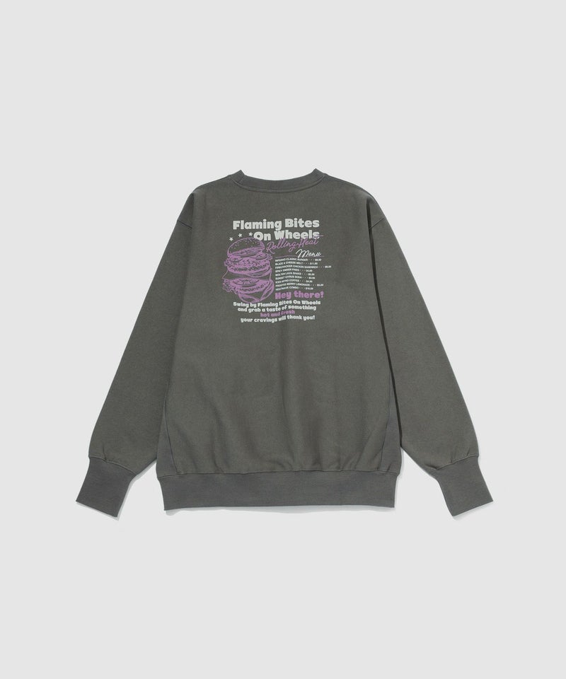 NAVY ヘビーウェイト フードプリントクルーネックスウェット メンズ商品画像-12