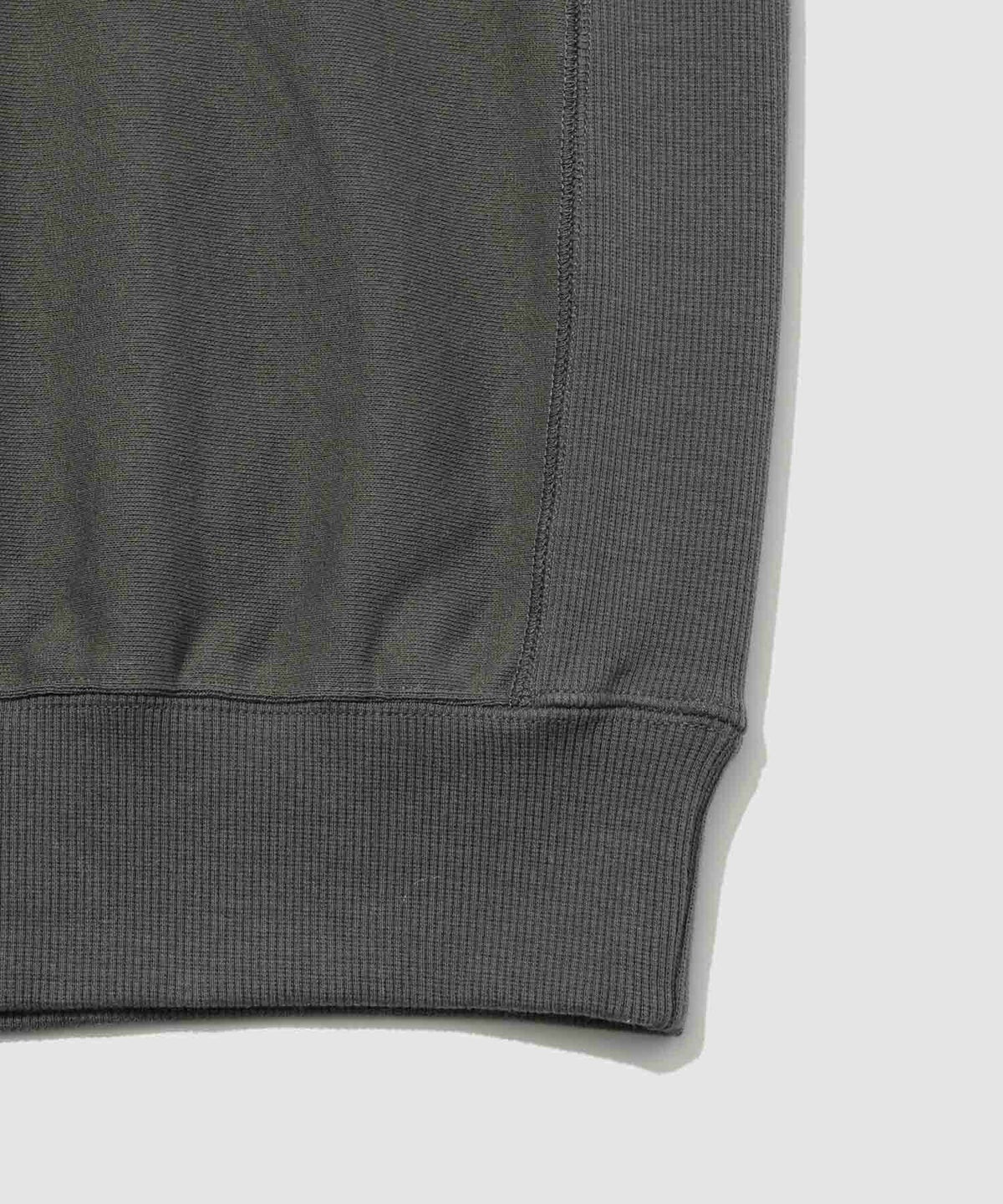 NAVY ヘビーウェイト フードプリントクルーネックスウェット メンズ