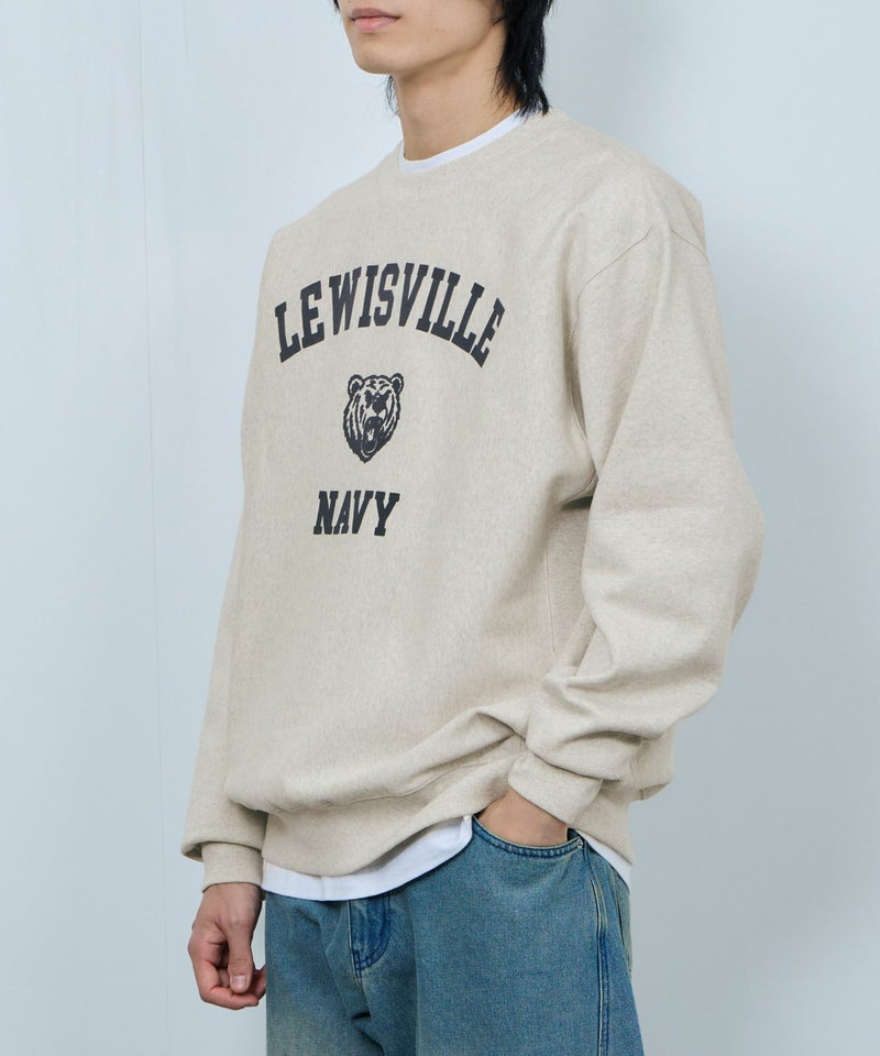 NAVY ヘビーウェイト カレッジプリントクルーネックスウェット メンズ商品画像-8