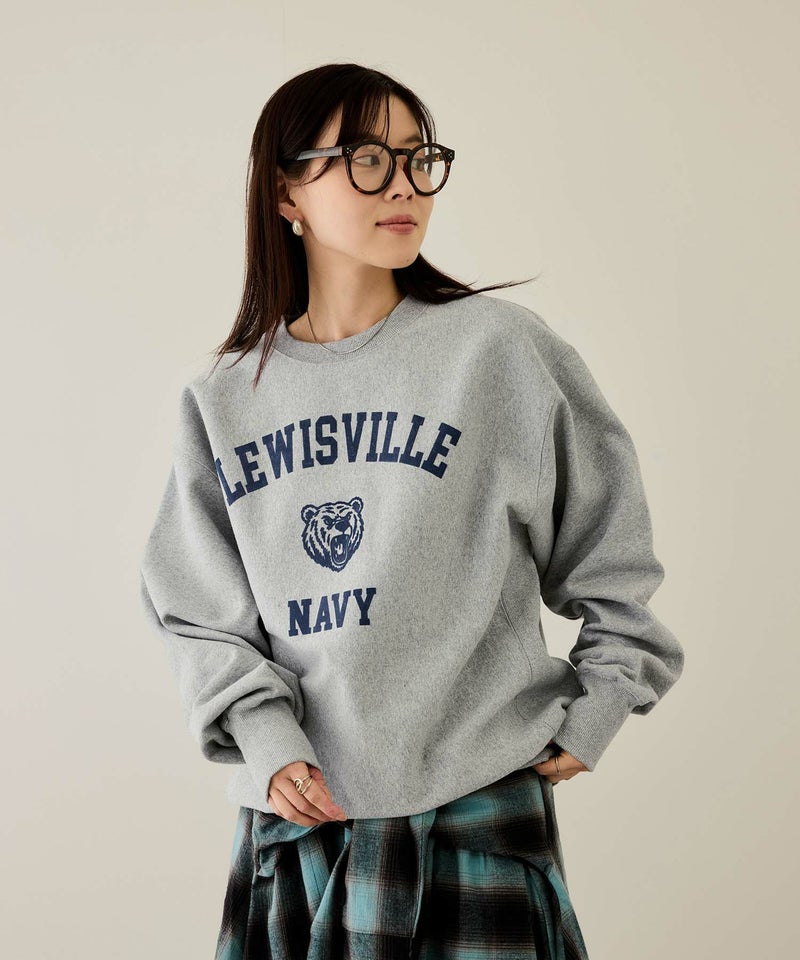 [値下げ]NAVY  ヘビーウェイト カレッジプリントクルーネックスウェット メンズ商品画像-13