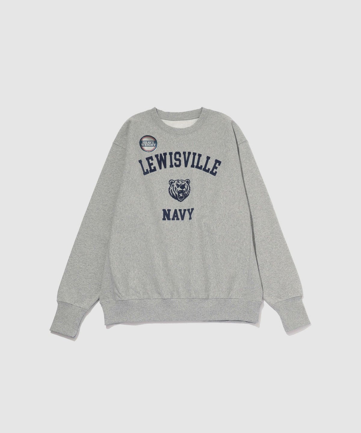 NAVY ヘビーウェイト カレッジプリントクルーネックスウェット メンズ