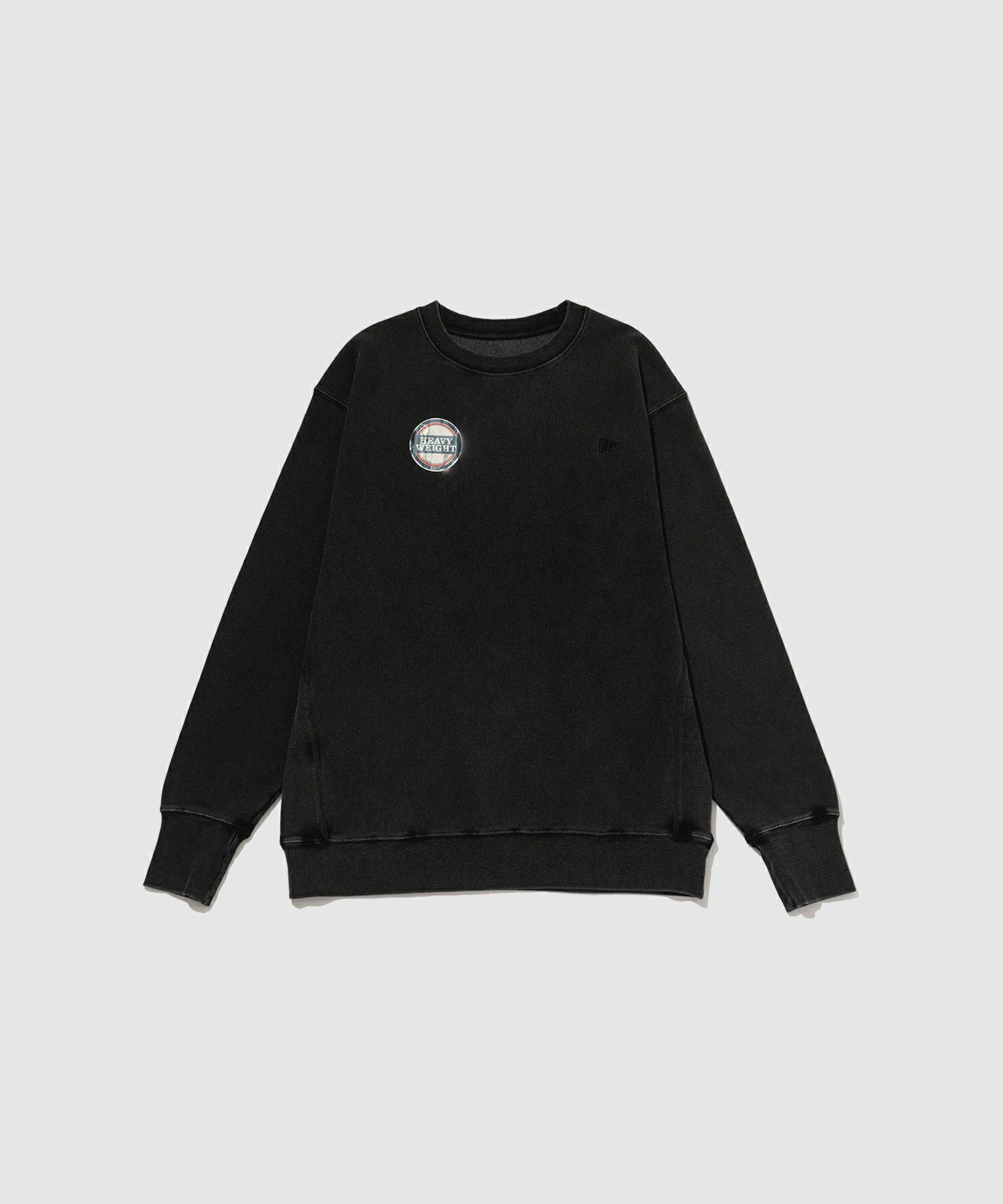 NAVY ヘビーウェイト 裏毛アシッド加工クルーネックスウェット メンズ