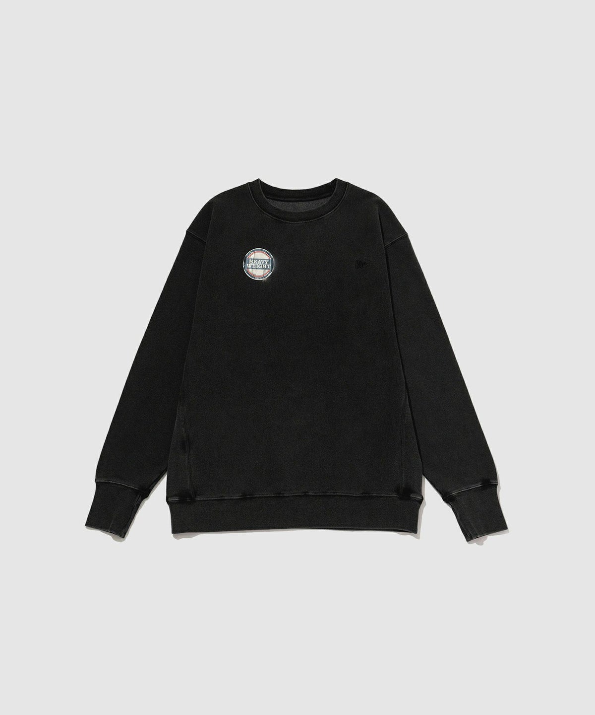 NAVY ヘビーウェイト 裏毛アシッド加工クルーネックスウェット メンズ