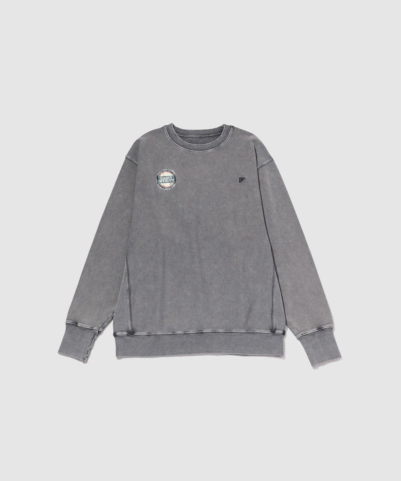 NAVY  ヘビーウェイト 裏毛アシッド加工クルーネックスウェット メンズ商品画像-19