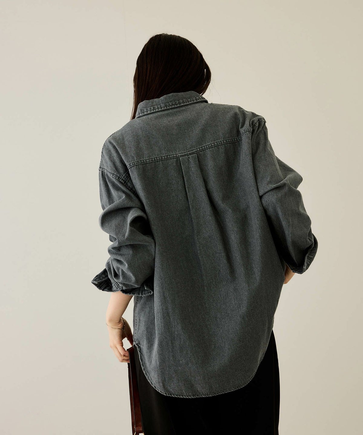 nAvy ルーズデニムシャツ レディース