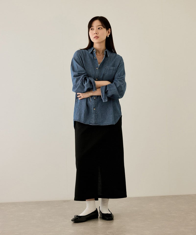 nAvy ルーズデニムシャツ レディース商品画像-12