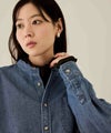 nAvy ルーズデニムスタンドカラーシャツ レディース商品サムネイル-3