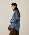 nAvy ルーズデニムスタンドカラーシャツ レディース商品サムネイル-6