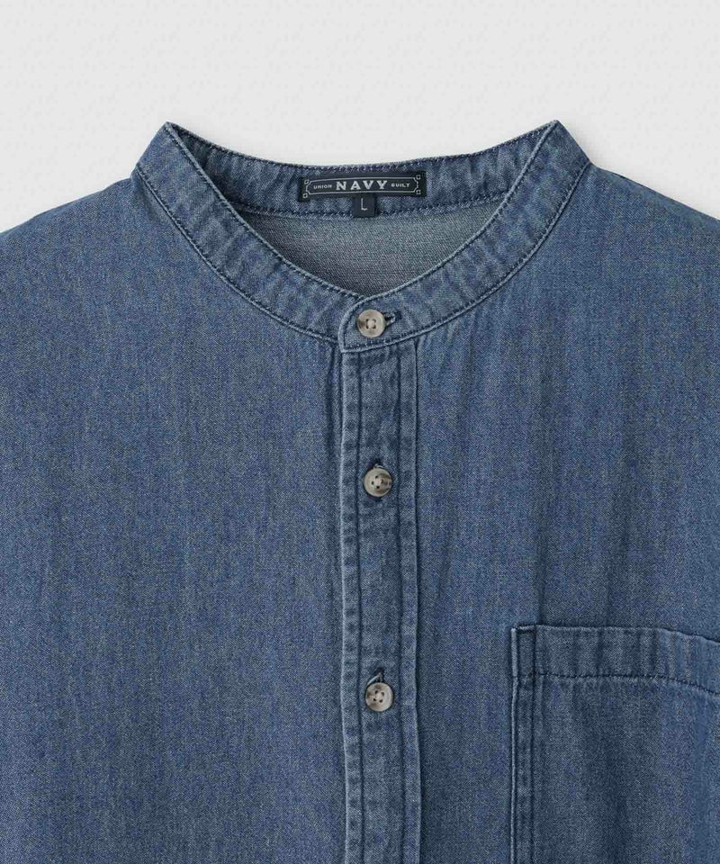 nAvy  ルーズデニムスタンドカラーシャツ レディース商品画像-16