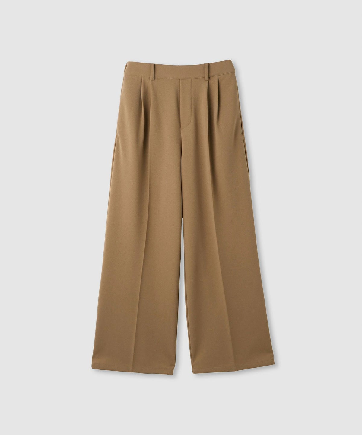 [期間限定価格]Idnes ストレッチストレートタックパンツ レディース