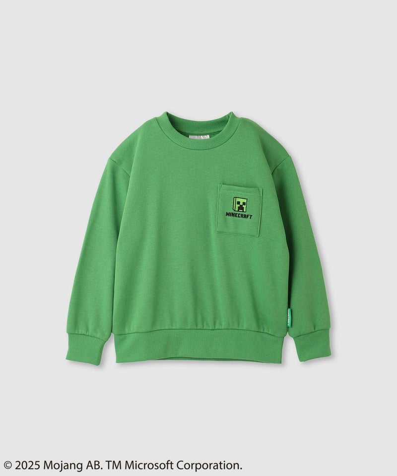 Minecraft マインクラフト 裏起毛ポケット付きトレーナー キッズ商品画像-5