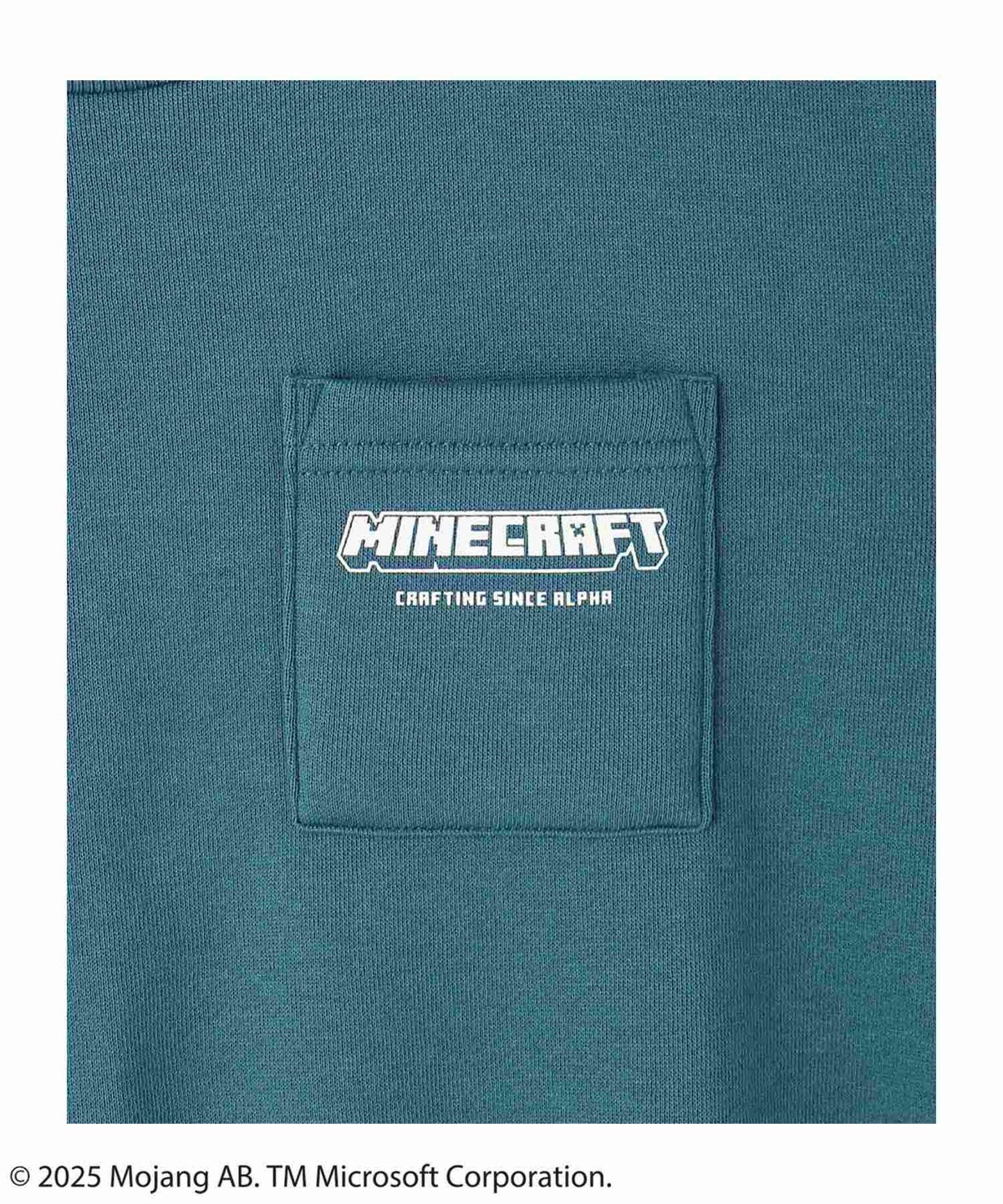 Minecraft マインクラフト 裏起毛ポケット付きトレーナー キッズ