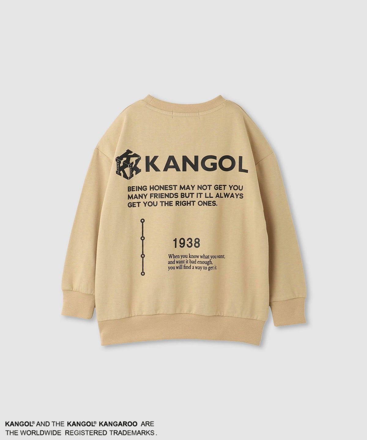 KANGOL ビッグロゴトレーナー キッズ