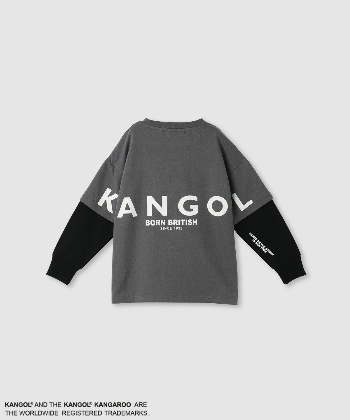 KANGOL 裏毛袖フェイクトレーナー キッズ