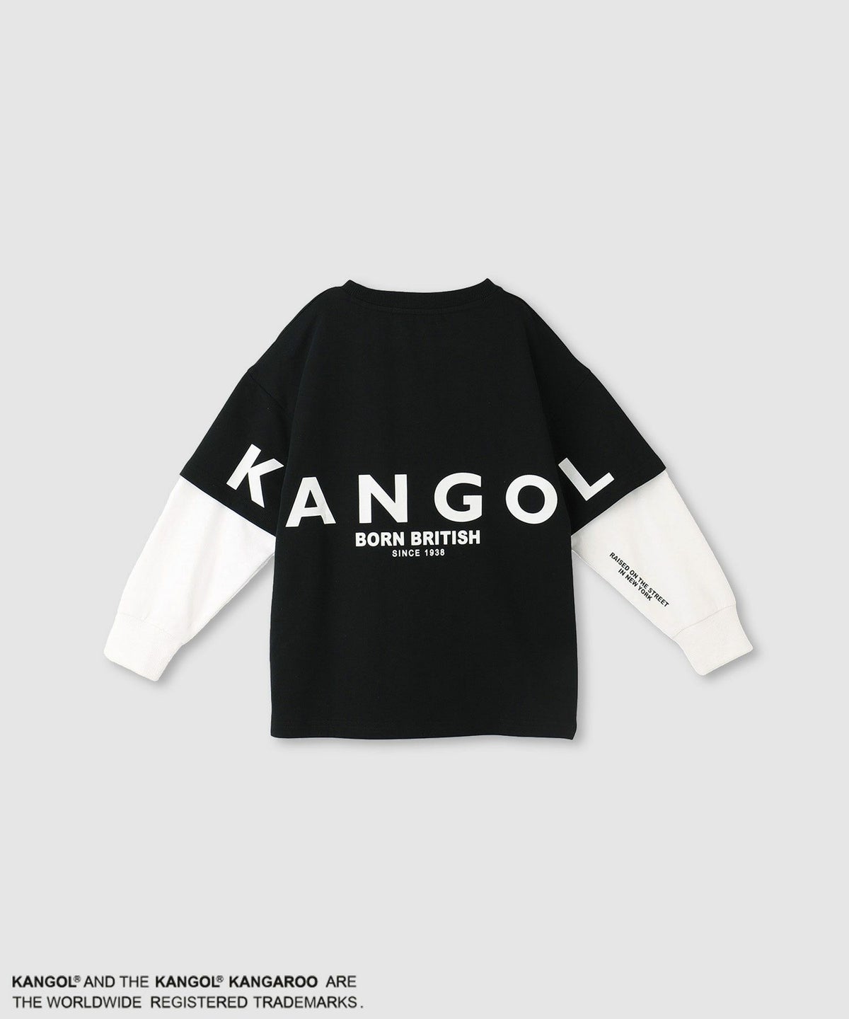 KANGOL 裏毛袖フェイクトレーナー キッズ