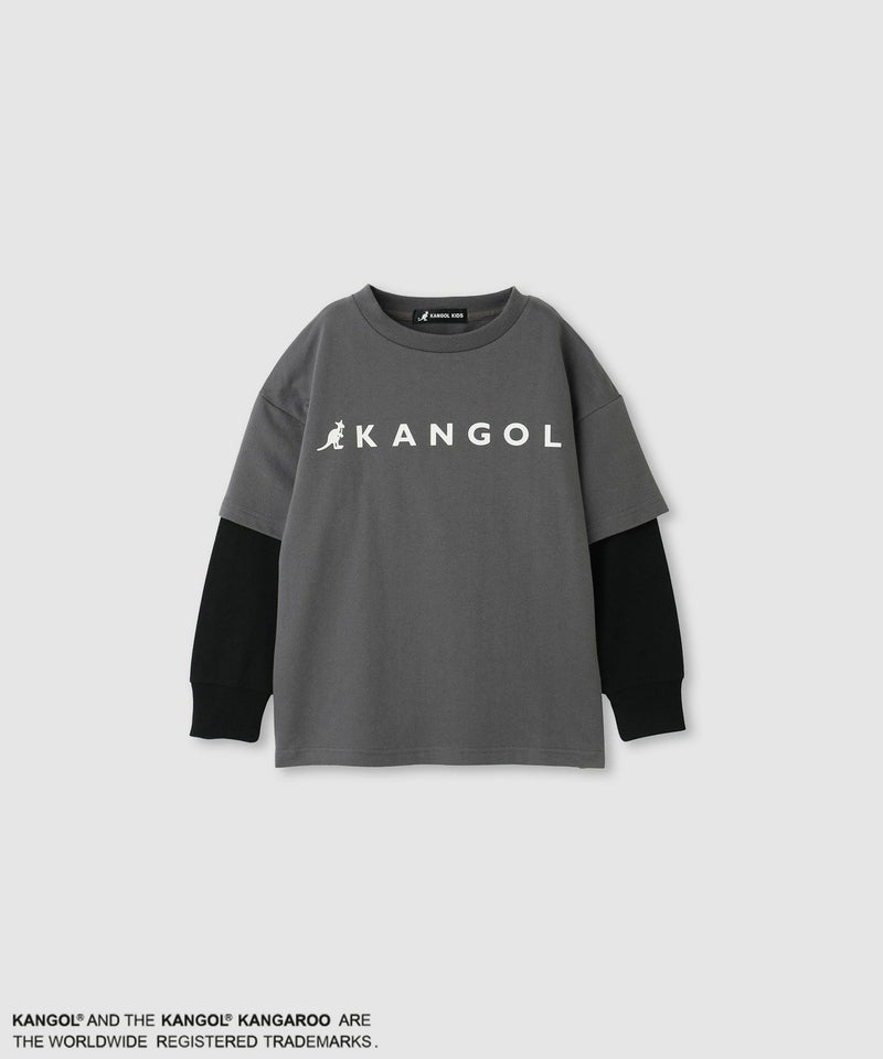 KANGOL  裏毛袖フェイクトレーナー キッズ商品画像-3