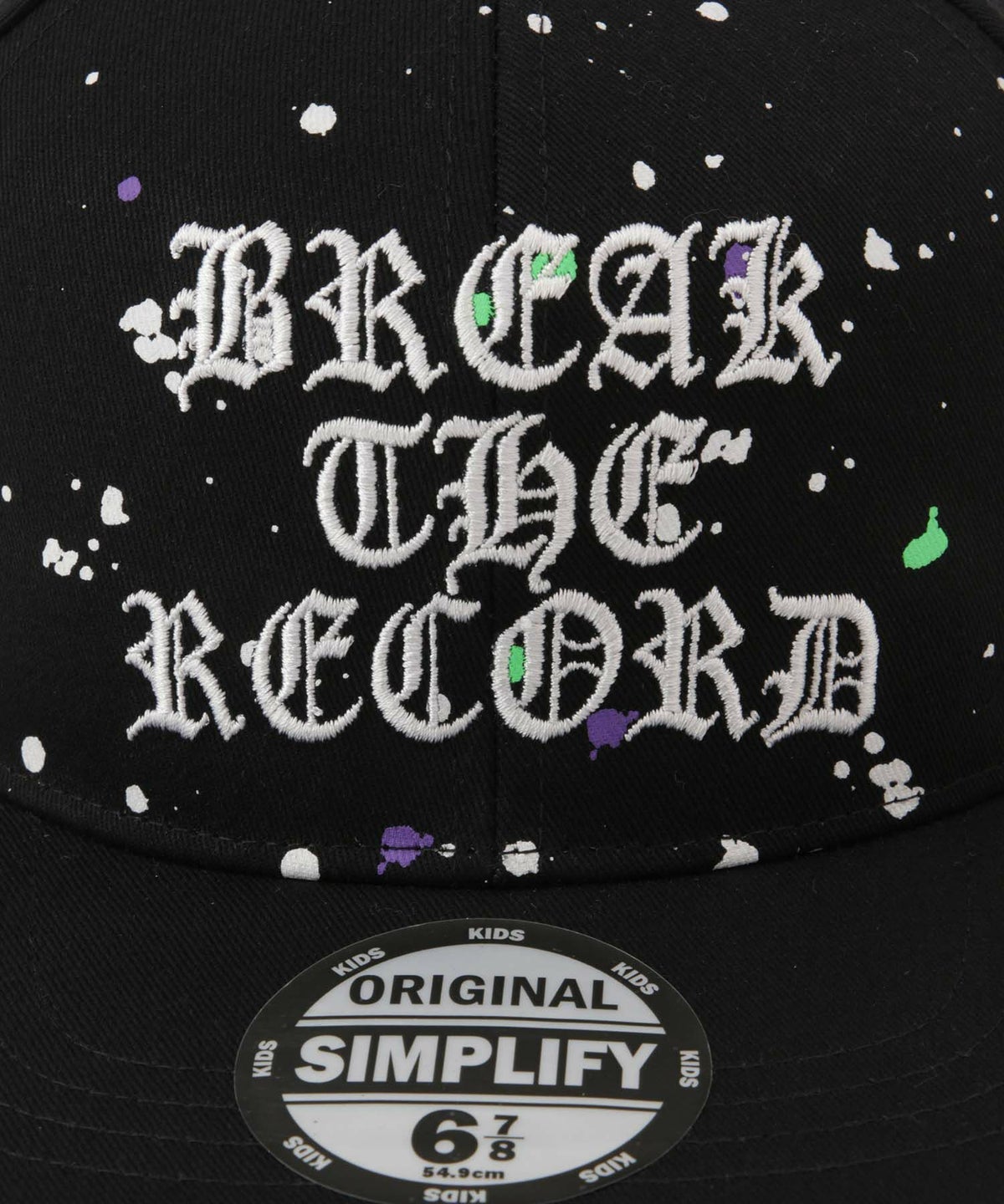 Simplify 飛ばしペイントベースボールキャップ キッズ