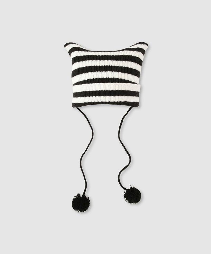 RICH MIX  ポンポン付き猫耳ニットキャップ キッズ商品画像-1