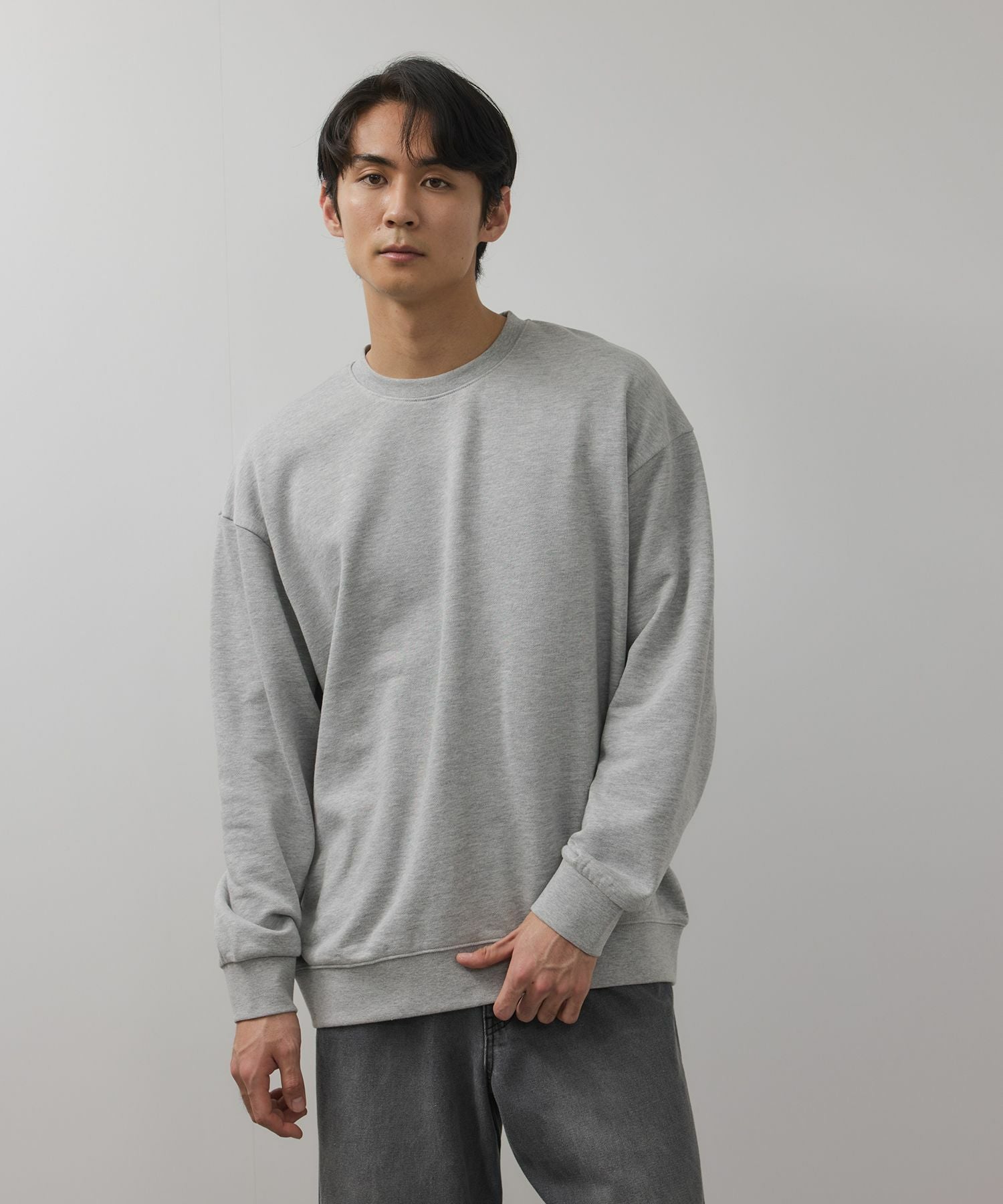 NAVY タフラク ヘビー裏毛クルーネックスウェット メンズ