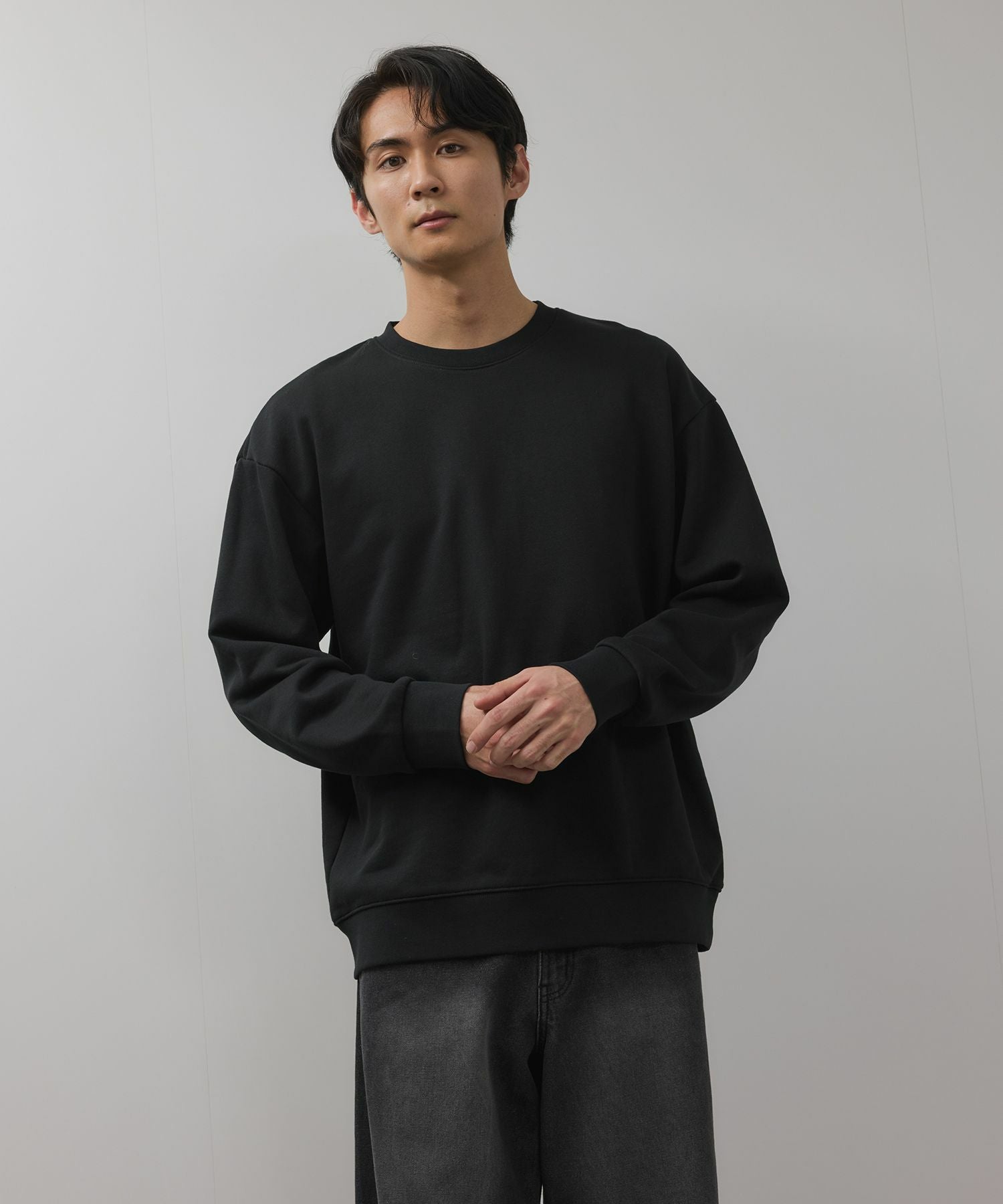 NAVY タフラク ヘビー裏毛クルーネックスウェット メンズ NAVY タフラク ヘビー裏毛クルーネックスウェット メンズ