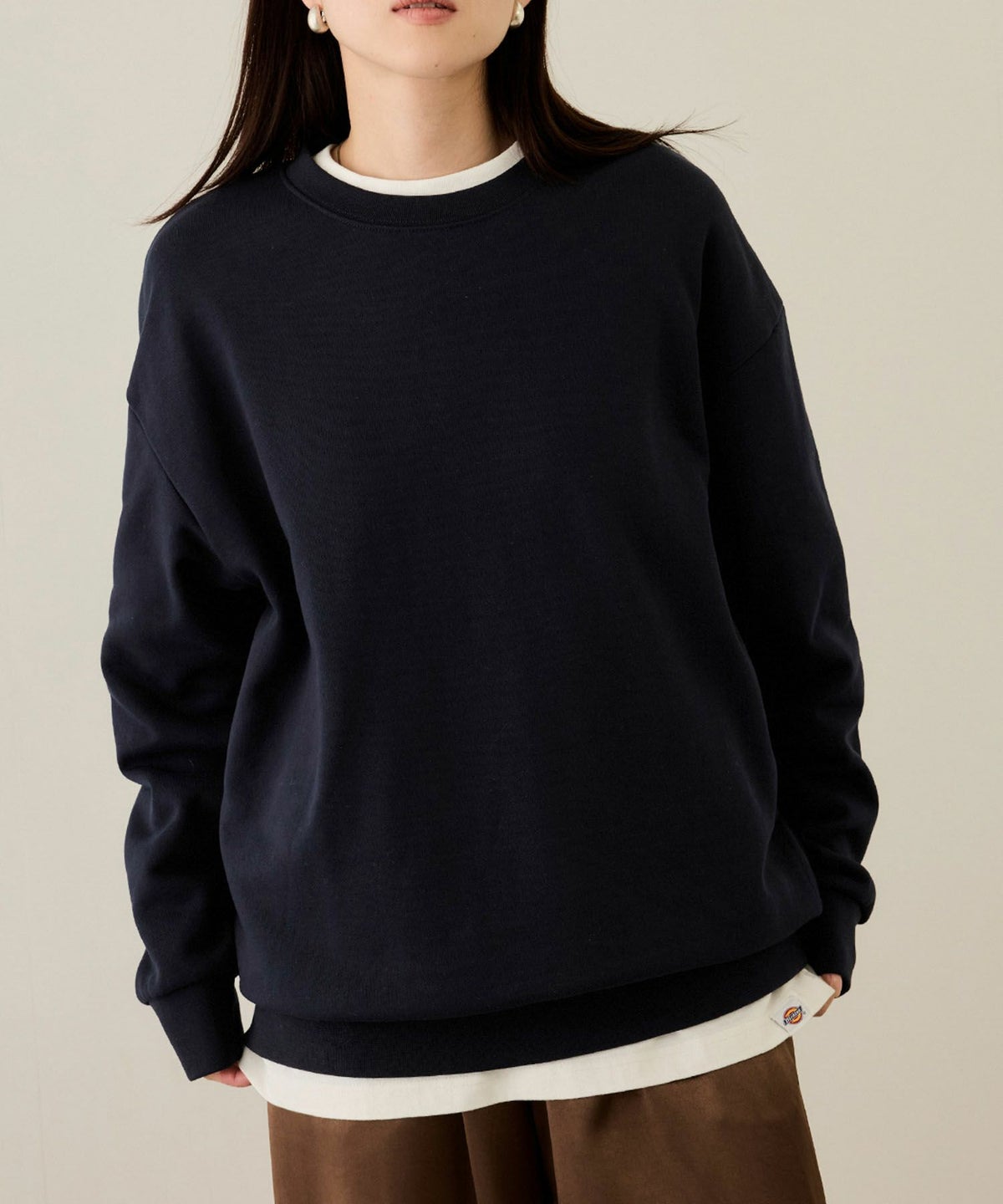 NAVY タフラク ヘビー裏毛クルーネックスウェット メンズ