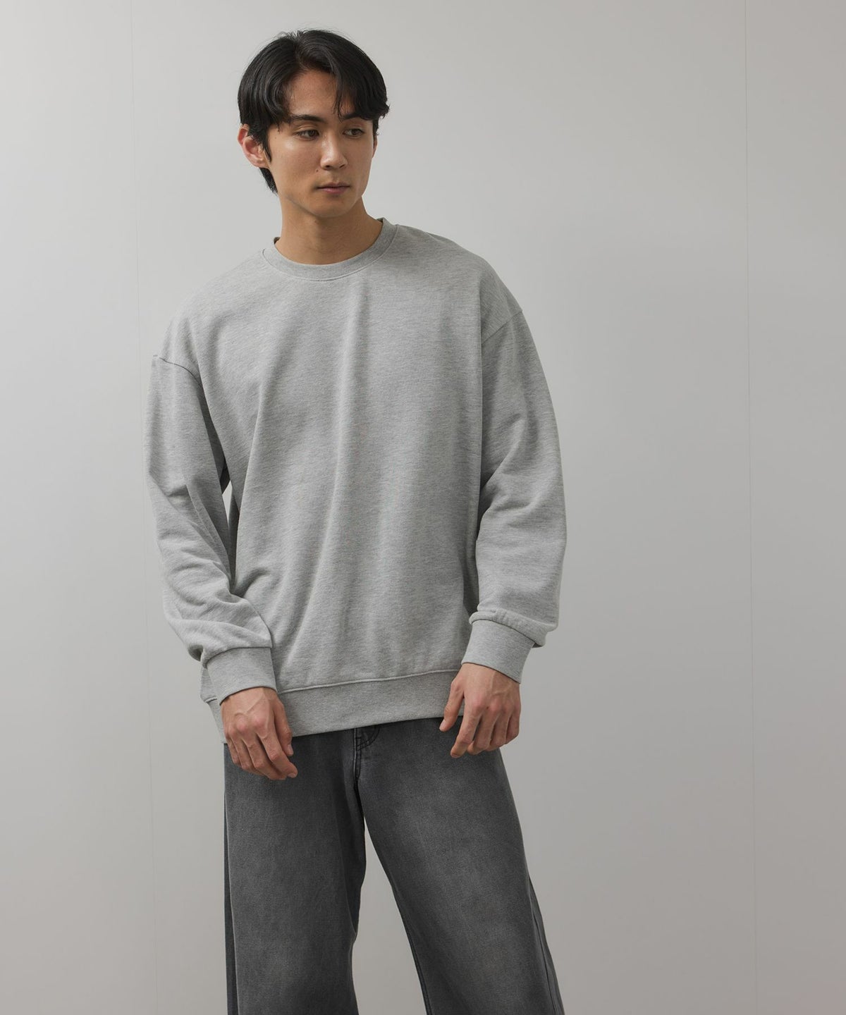 NAVY タフラク ヘビー裏毛クルーネックスウェット メンズ