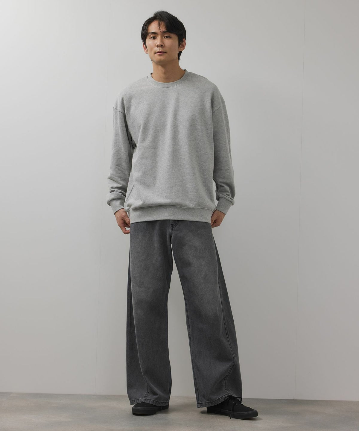 NAVY タフラク ヘビー裏毛クルーネックスウェット メンズ