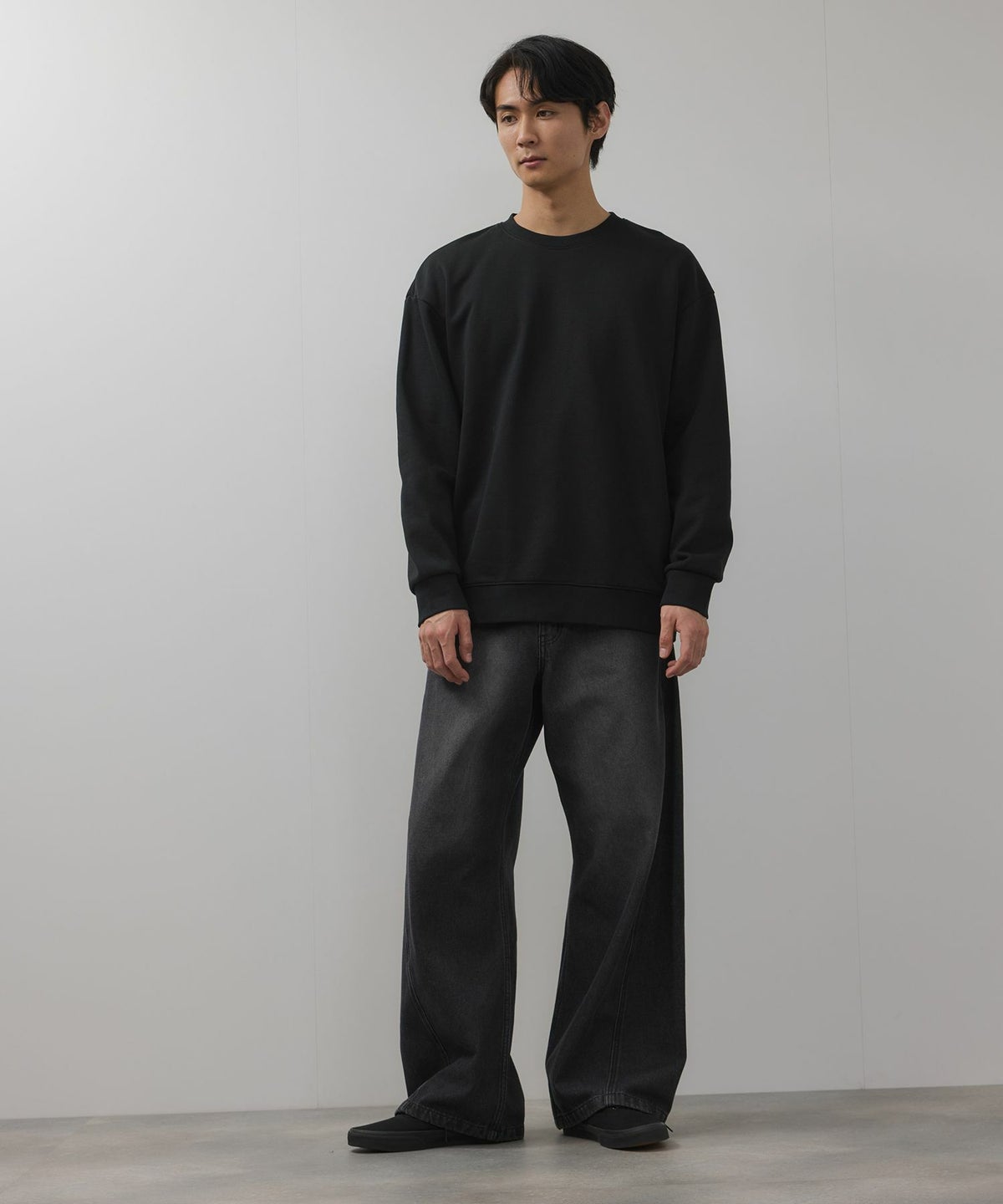 NAVY タフラク ヘビー裏毛クルーネックスウェット メンズ