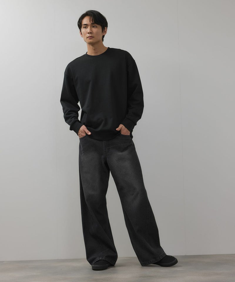 NAVY タフラク ヘビー裏毛クルーネックスウェット メンズ商品画像-23