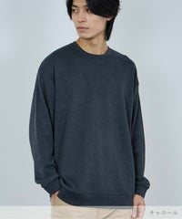 NAVY MAC HEAT ソフトタッチクルーネックニットフリース メンズ