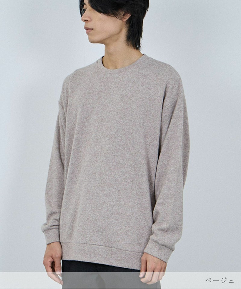 NAVY  MAC HEAT ソフトタッチクルーネックニットフリース メンズ商品画像-4