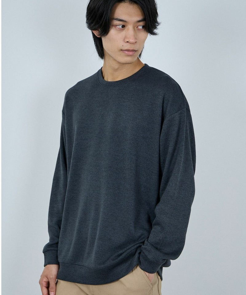 NAVY MAC HEAT ソフトタッチクルーネックニットフリース メンズ商品画像-5