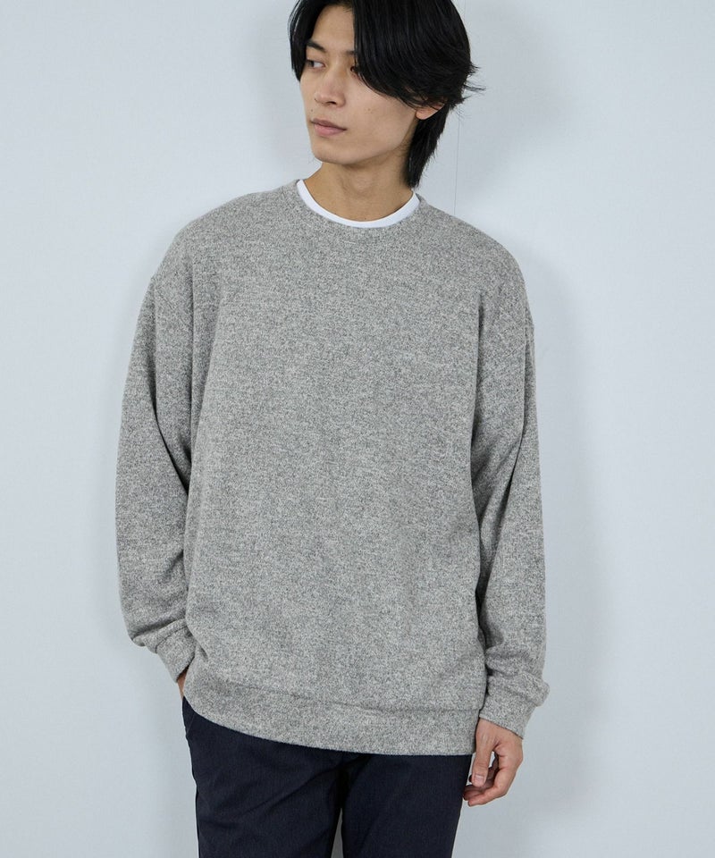 NAVY MAC HEAT ソフトタッチクルーネックニットフリース メンズ商品画像-7