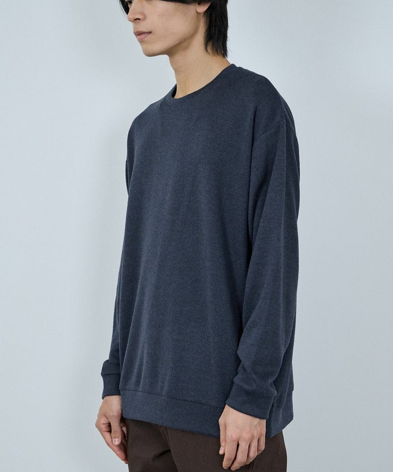 NAVY MAC HEAT ソフトタッチクルーネックニットフリース メンズ商品画像-9