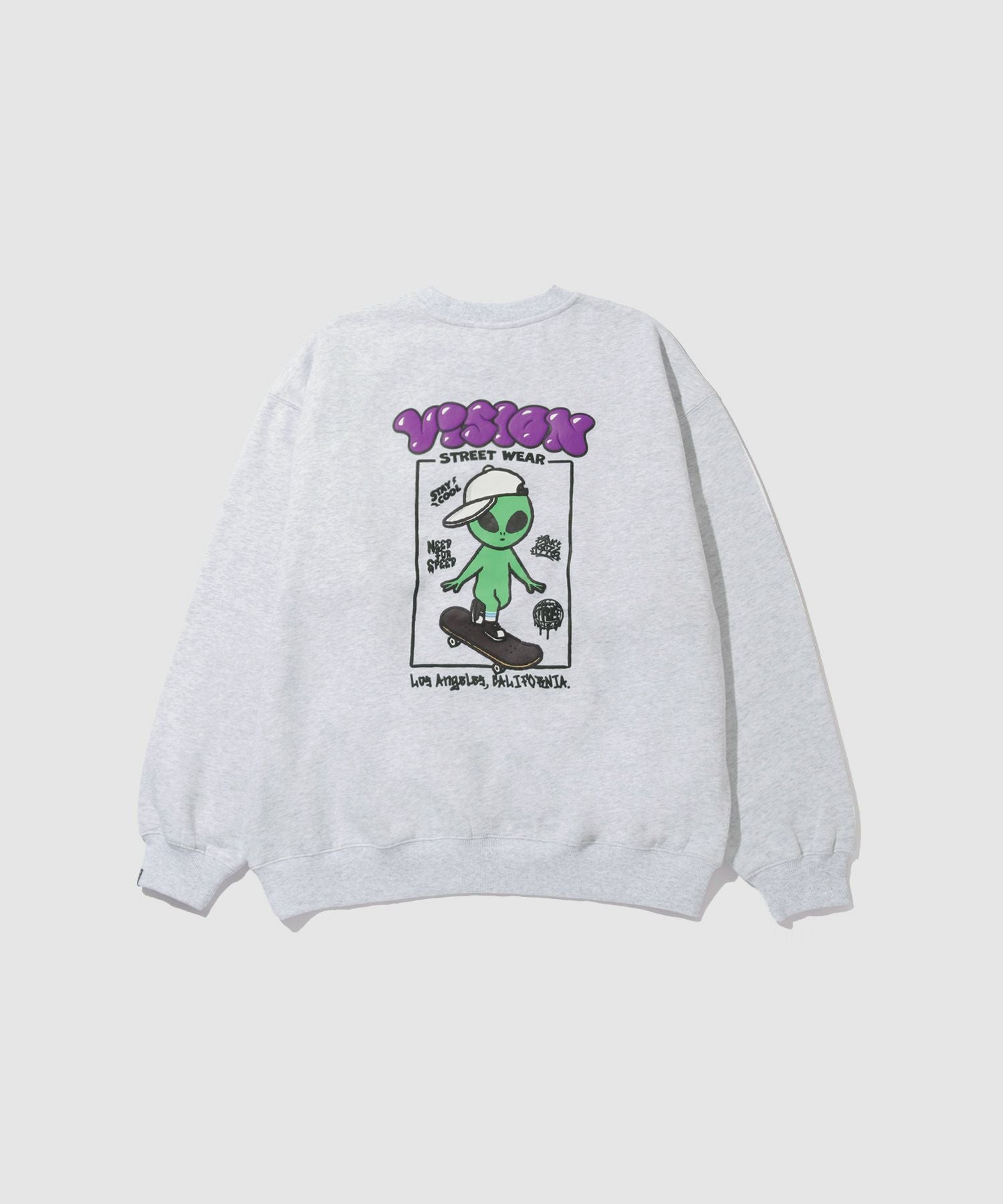 VISION STREET WEAR エイリアンデザインスウェット メンズ