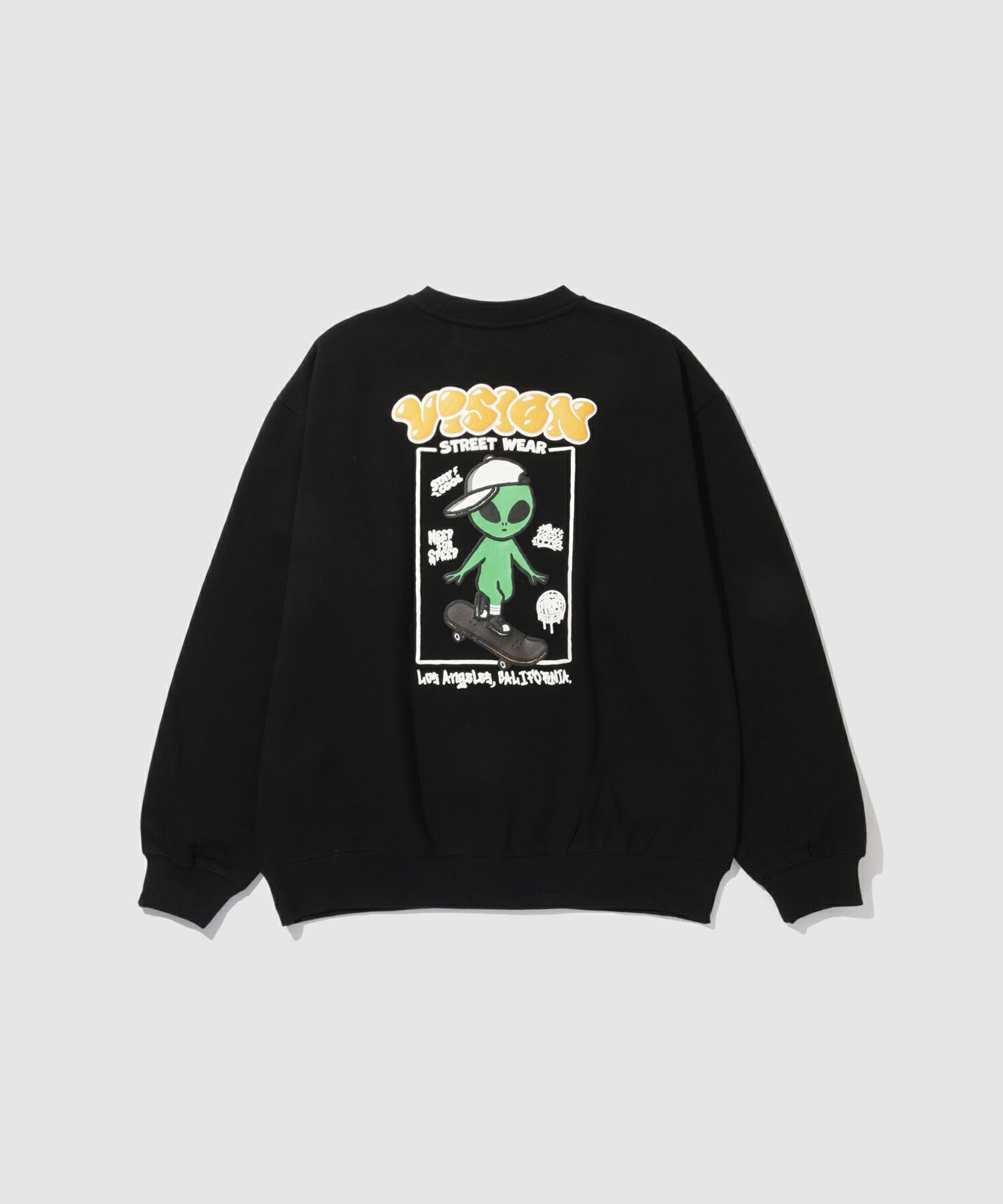 VISION STREET WEAR エイリアンデザインスウェット メンズ