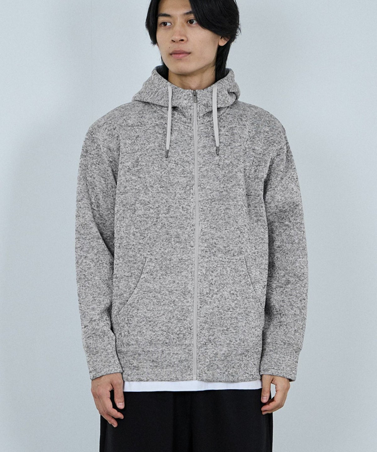 NAVY MAC HEAT 裏ボアジップパーカー メンズ