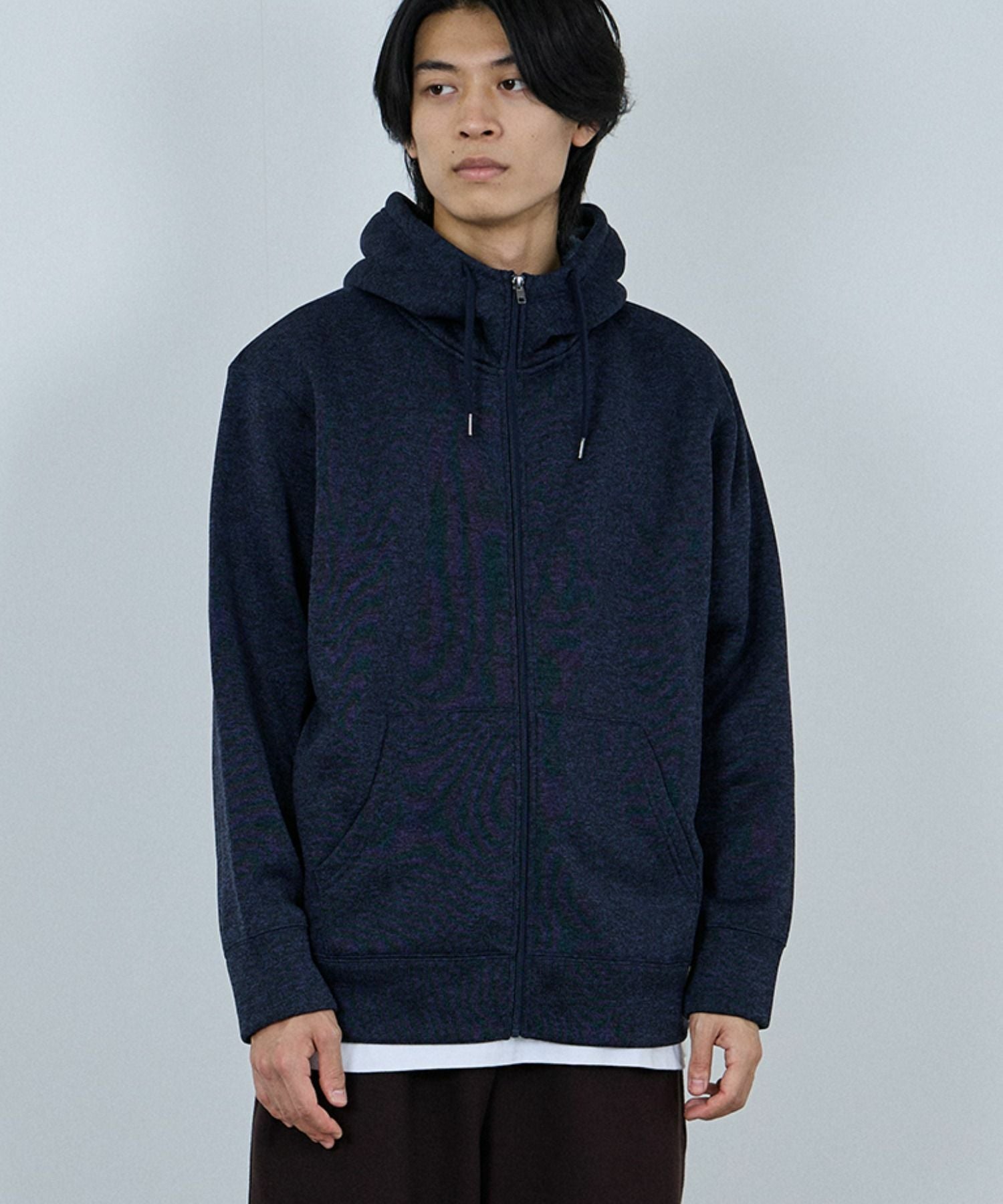NAVY MAC HEAT 裏ボアジップパーカー メンズ