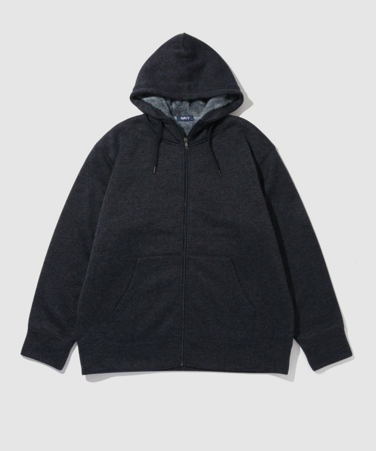 NAVY MAC HEAT 裏ボアジップパーカー メンズ