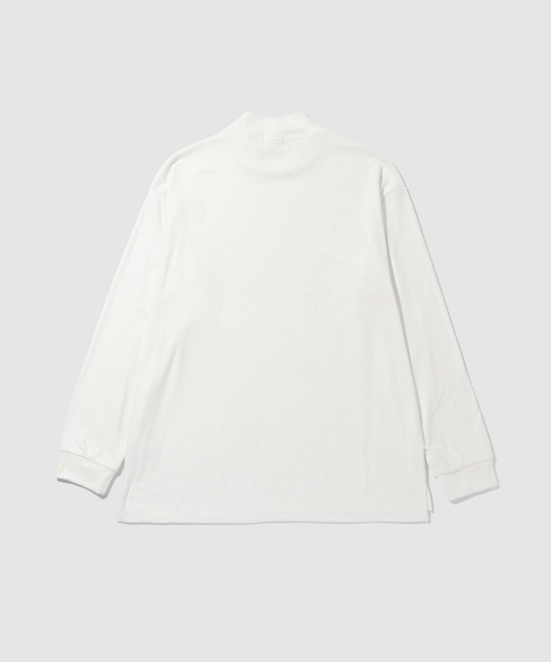 NAVY  MAC HEAT シルキータッチモックネックTシャツ メンズ商品画像-17